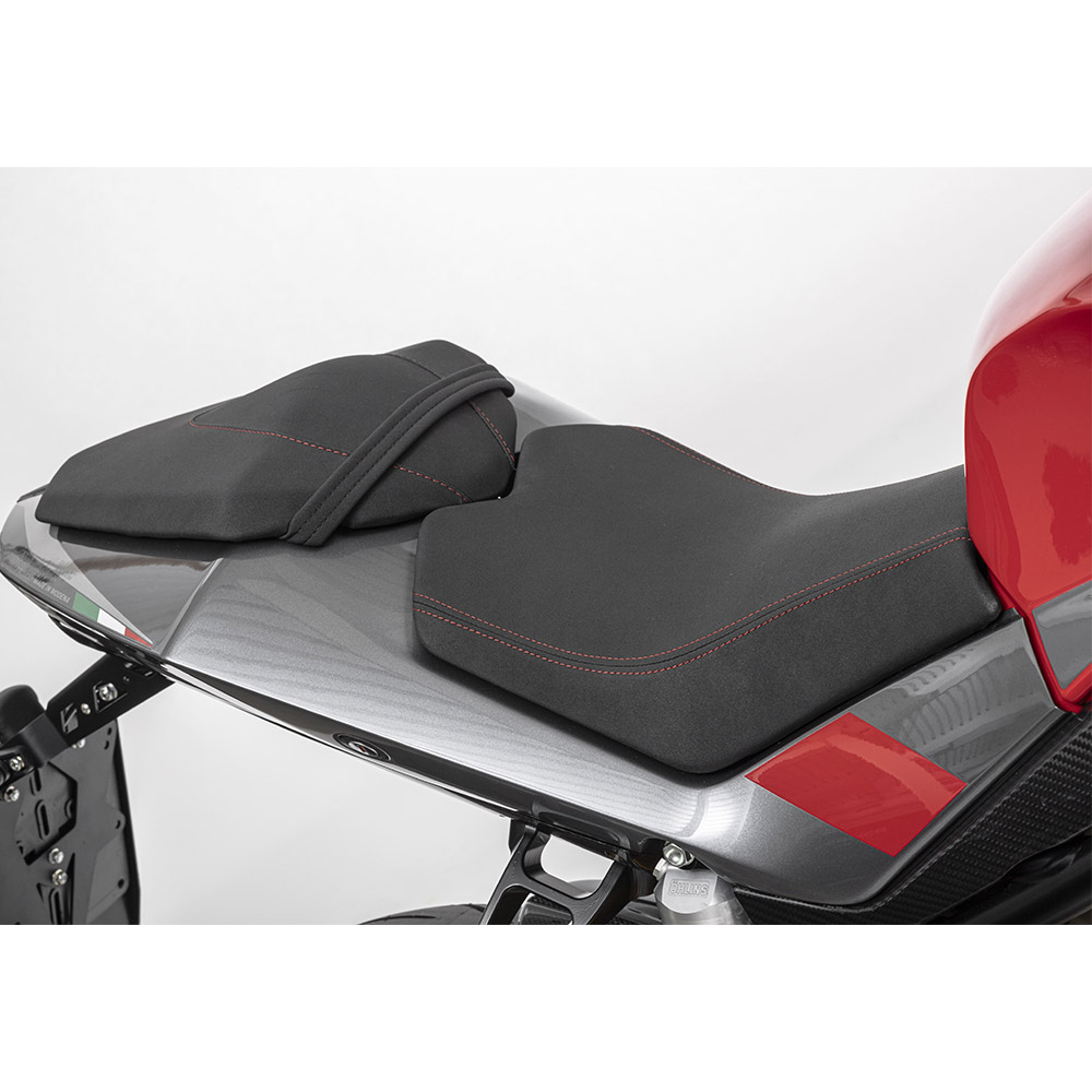 Tech Seat with Red Stitching